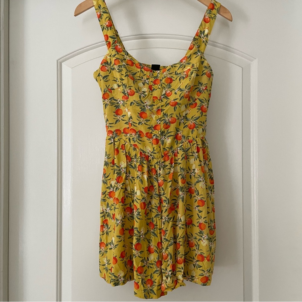 NWT Wild Fable Orange Print Romper sz S